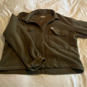 Brixton Army Green Fuzzy Jacket